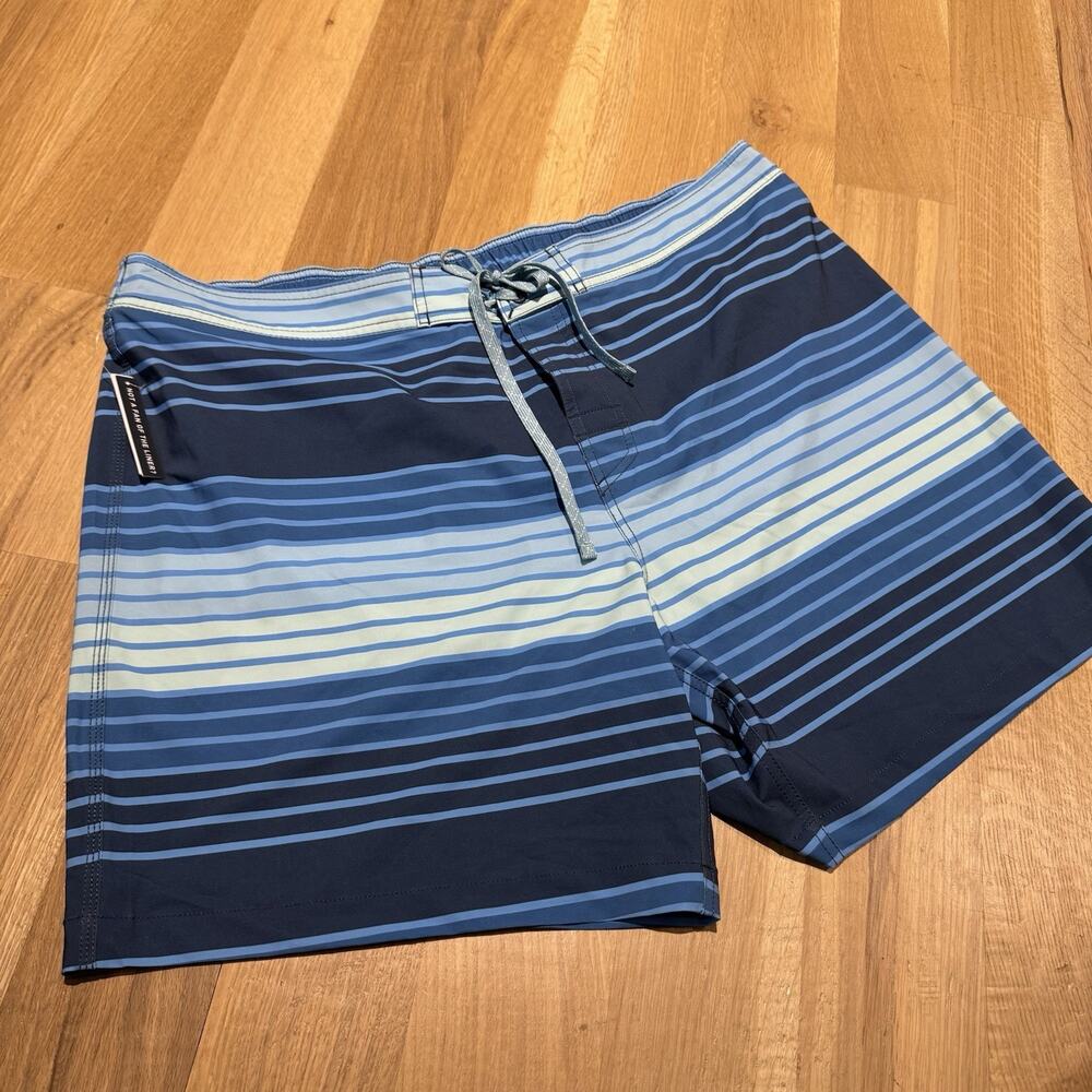 Southern Tide Wateree Stripe Water Short Aged Denim XXL NEW